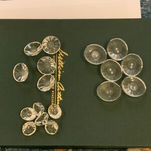 Elegant Crystal like plastic Button Set of 17